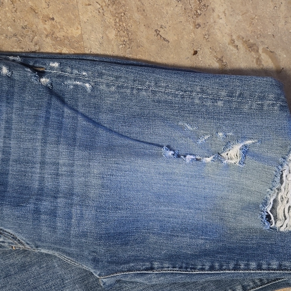 Flying Monkey Distressed Button Fly Straight Jeans - image 3